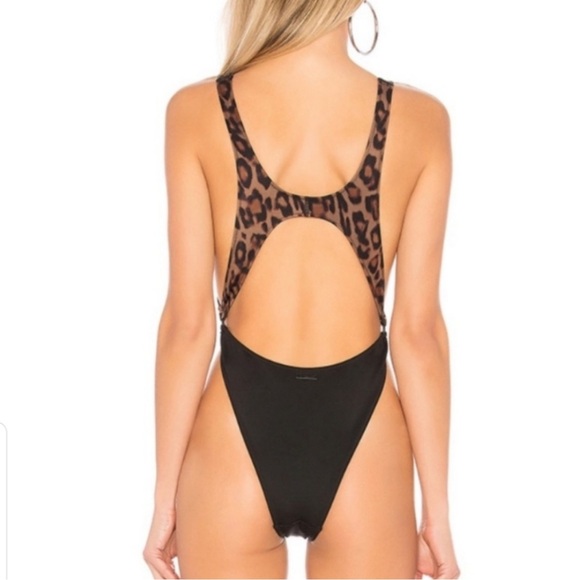 Kendall+Kylie Leopard Cut Out Swimsuit - Picture 2 of 5